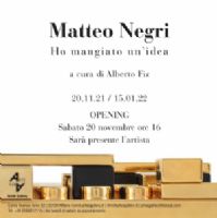 Matteo Negri. Ho mangiato un'idea